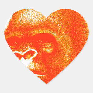 ADESIVO CORAÇÃO DAWN GORILLA