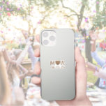 Adesivo Coração de Amor do Monograma do Casal de Casamento<br><div class="desc">Um item de coordenada de excelente! Nossos adesivos de casamento monográficos são um complemento excelente para os suprimentos de festa de casamento para a coleção Bela Design de Cavalos Marrons. Adicione seus monogramas de casal e data especial. Use a modelo para criar seu próprio adesivo de monograma de casal.</div>