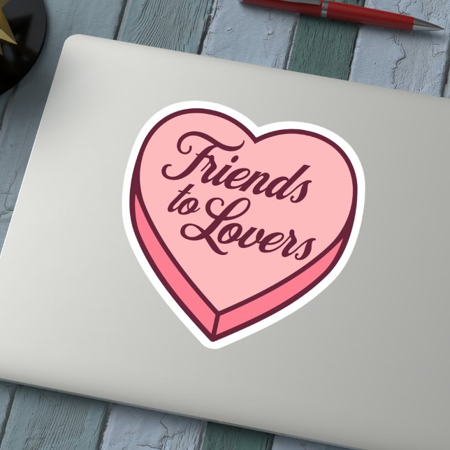 Adesivo Coração de doce - Amigos aos Amantes (Criador carregado)