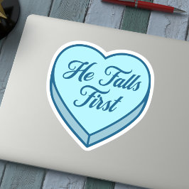 Adesivo Coração de Doces - Ele Cai Primeiro