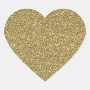 Adesivo Coração Decoração dourada fina