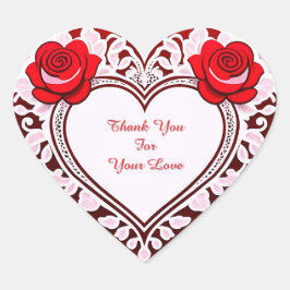 Adesivo Coração Delicate Lace Heart Card