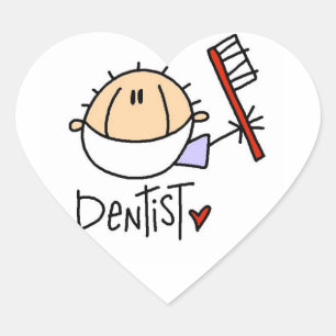 Adesivo Coração Dentista