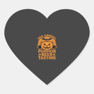 Adesivo Coração Design de Festa de Halloween com Degustação de Cer