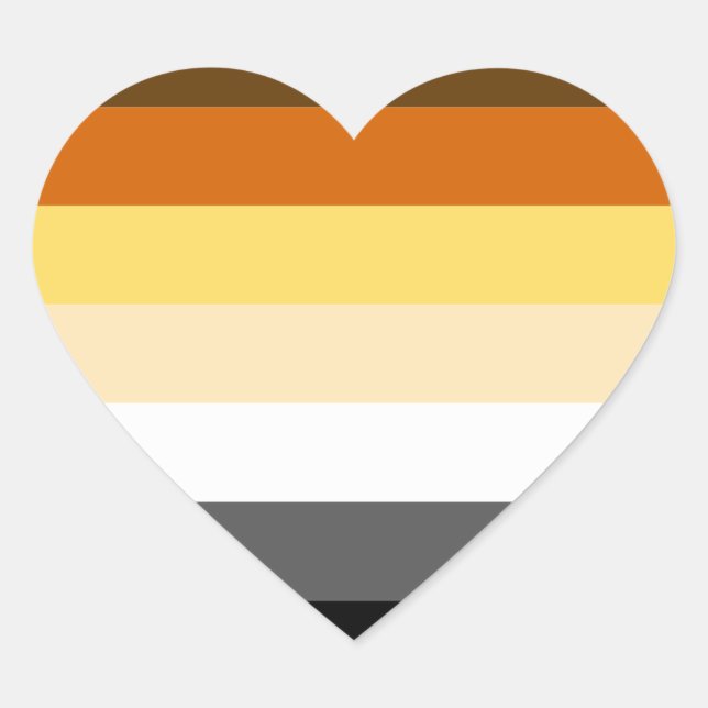 Adesivo Coração Design DE STRIPES DE ORDENAMENTO DE URGAS (Frente)