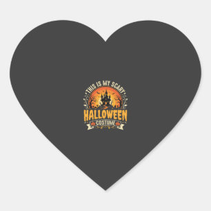 Adesivo Coração Design de vetor de fantasia assustadora de Hallowe