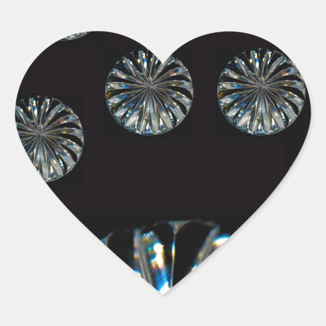 Adesivo Coração Design irlandês - The Crystal Collection (Frente)