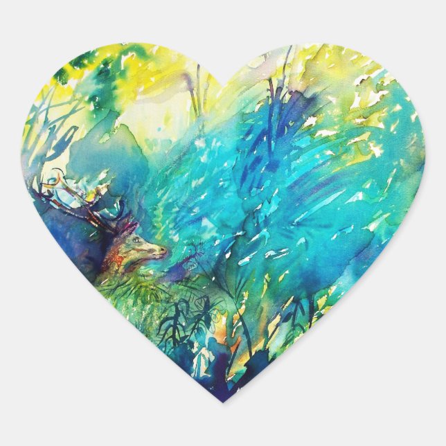 Adesivo Coração Detalhe da PAN e SECR/Tampa da Bela Natureza (Frente)