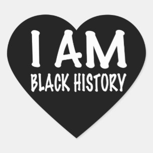 Adesivo Coração Dia da Independência Negra