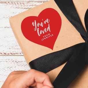 Adesivo Coração Dia de os namorados Heart and Love Red Sticker