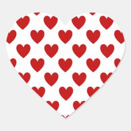 Adesivo Coração Dia de os namorados Red Love Hearts Stickers