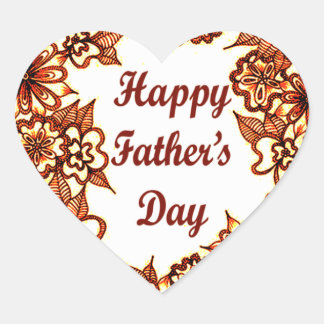 Adesivo Coração Dia de os pais Feliz 5