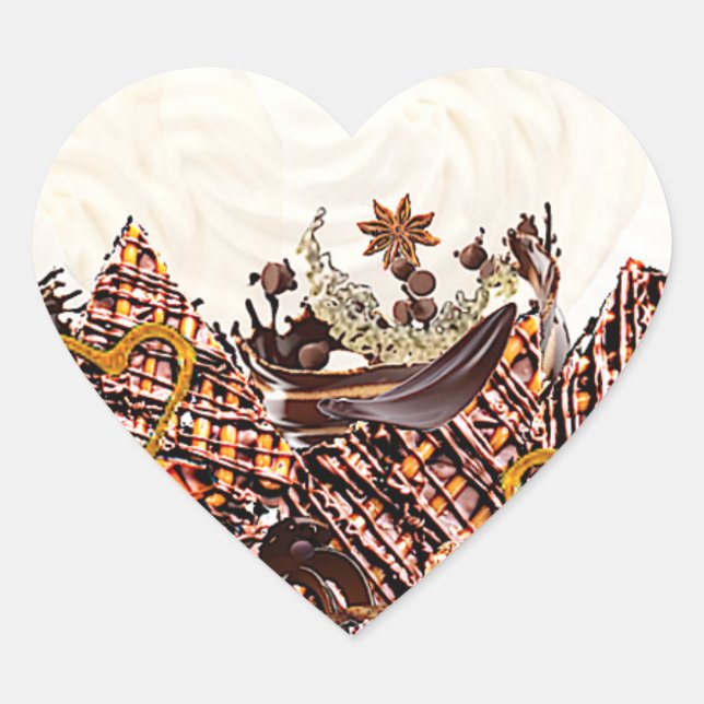 ADESIVO CORAÇÃO DIA DO SOL DOCE! :) (Frente)