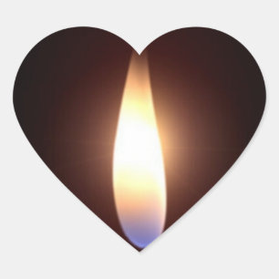 Adesivo Coração Dia dos namorados gêmeo do coração da chama