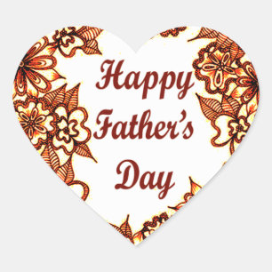 Adesivo Coração Dia dos pais feliz 5