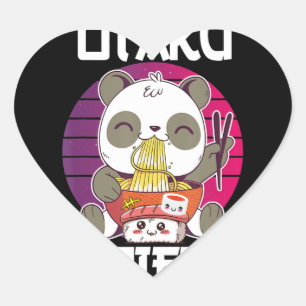 Adesivo Coração Dieta Otaku Ruanda Ramen Sushi Manga CosplayOotaku