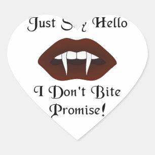 Adesivo Coração Diga Olá