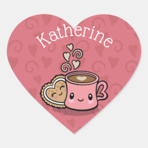 Adesivo Coração Doces e doces cacau