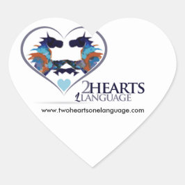 Adesivo Coração Dois Corações Um Idioma