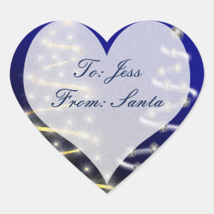 Adesivo Coração Dourado e prata-