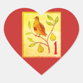 ADESIVO CORAÇÃO DOZE DIAS DE CARINHO DE NATAL