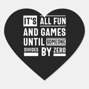 Adesivo Coração É Divertido E Jogos Até Alguém Dividir Por Ze