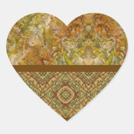 Adesivo Coração Earthtone Sampler Heart Stickers