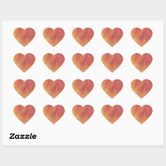 Adesivo Coração Earthtone Skies Heart Stickers (Folha)