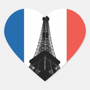 Adesivo Coração Eiffel Tower Heart Sticker