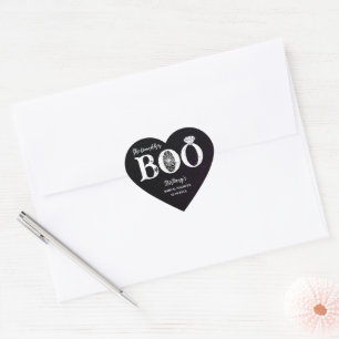 Adesivo Coração Ela Encontrou Seu Amor Halloween Chá de Noiva