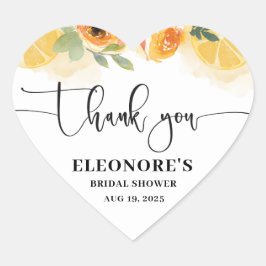 Adesivo Coração Ela encontrou seu Selo de Envelope de Chá de panel