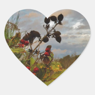 Adesivo Coração Elegante Holly Christmas,