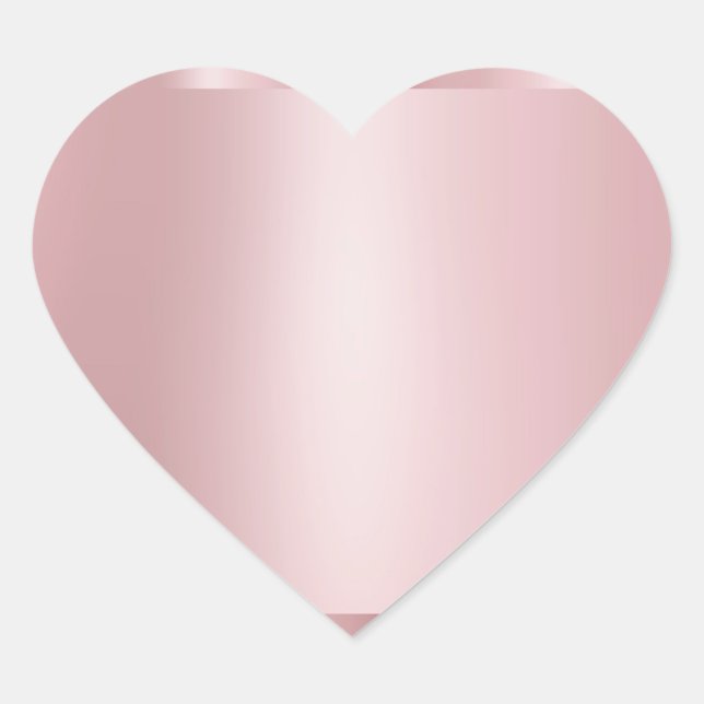 Adesivo Coração Elegante moderno do Modelo de Vazio Dourado person (Frente)