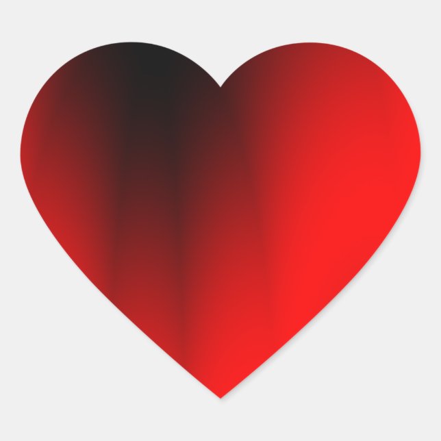 Adesivo Coração Elegante Red Splash (Frente)