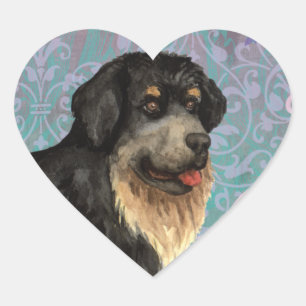 Adesivo Coração Elegante tibetano Mastiff Heart Sticker