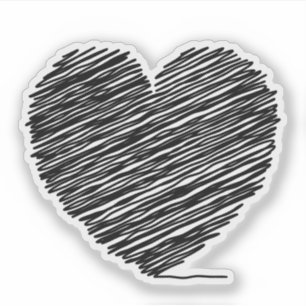 Adesivo Coração Em Uma Corda