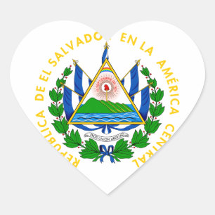 Adesivo Coração emblema do salvador