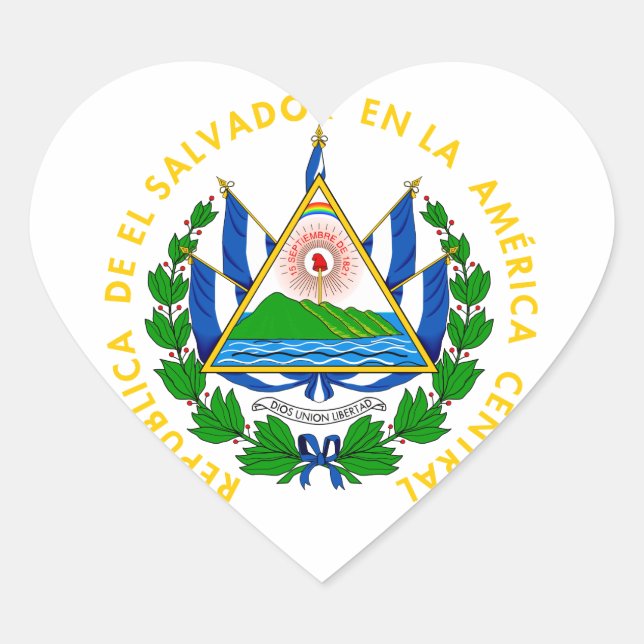 Adesivo Coração emblema do salvador (Frente)