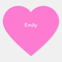 Emily Kids Name Sticker Personalizado Cor-de-Rosa