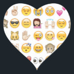 Adesivo Coração emoji<br><div class="desc">sorrisos sorridentes sorrisos trendy engraçado bonitinho desenho animado emoticons amarelos cardíacos roxos bichos-da-piada presente presente na internet</div>