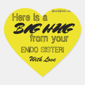 Adesivo Coração Endo Sister Hug Sticker