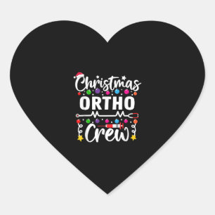 Adesivo Coração Enfermeira Ortográfica de Natal Médica Tech Ortope