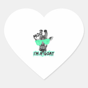 Adesivo Coração Engraçado Girafa Camisa Moo Eu sou um animal do zo
