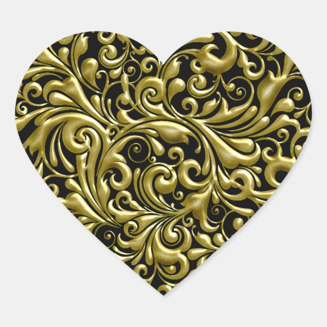 Adesivo Coração ENVELOPE CARDÍACA Dourada E SELO FAVORÁVEL (Frente)