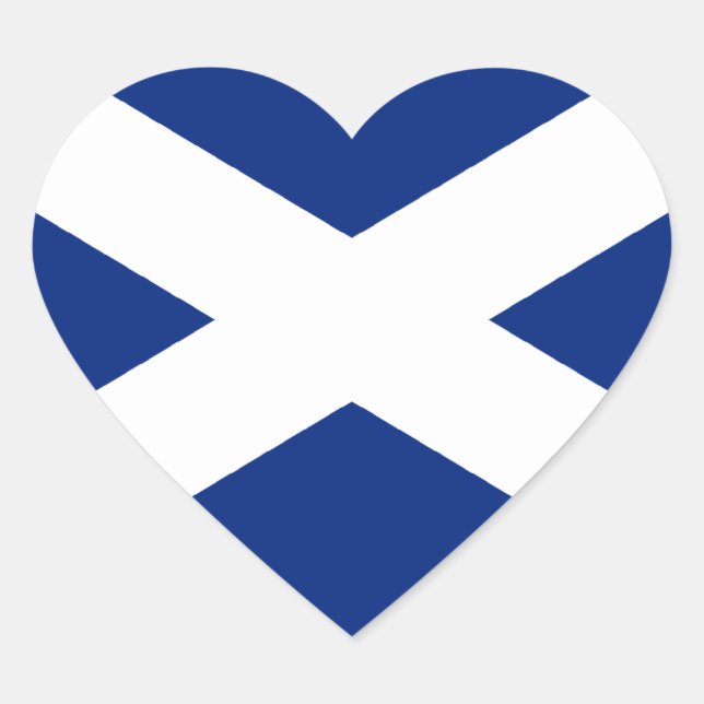 Adesivo Coração Escócia (Frente)