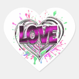 Adesivo Coração Esguicho de Amor