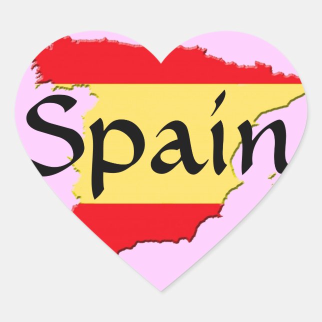 Adesivo Coração Espanha (Frente)