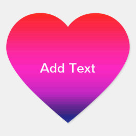 Adesivo Coração Espectro de Cores Horizontais - 4