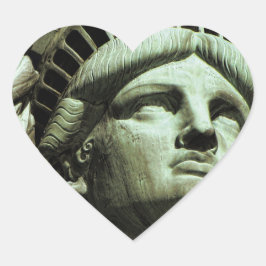 Adesivo Coração Estátua da Liberdade