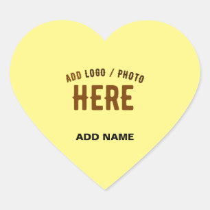 ADESIVO CORAÇÃO ESTILO MODERNO MARCA VERIFICADA AMARELO PASTEL PER